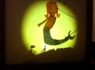 shadow theatre classroom/ Sombras chinas clase